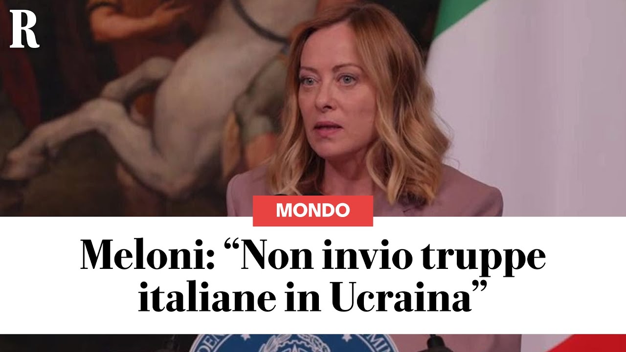 TIRANA, MELONI sull'assenza al vertice volenterosi: "Non invio nostre truppe in UCRAINA"
