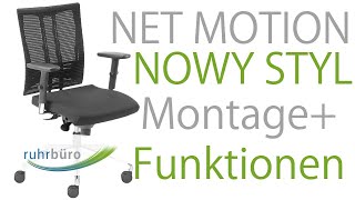 NOWY STYL Net Motion Bürostuhl Aufbau/Montage Anleitung + Funktionen