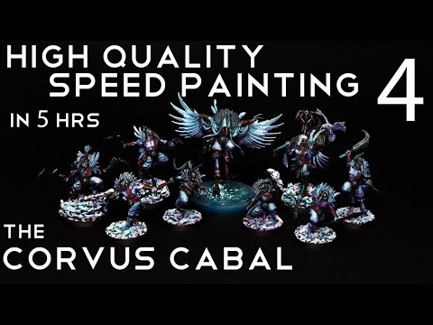 How to paint the Corvus Cabal - Speed painting - Warcry