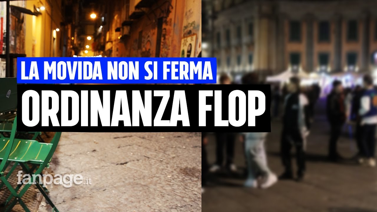 Ordinanza flop a Napoli: chiusura anticipata per alcuni locali ma la movida si sposta di pochi metri