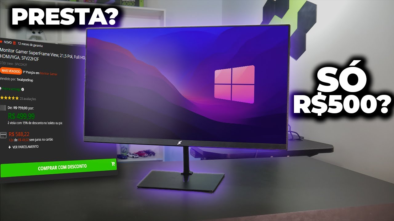 Miniatura da avaliação em vídeo de Monitor Acer EK221Q E3bi 21.5 Polegadas VGA HDMI