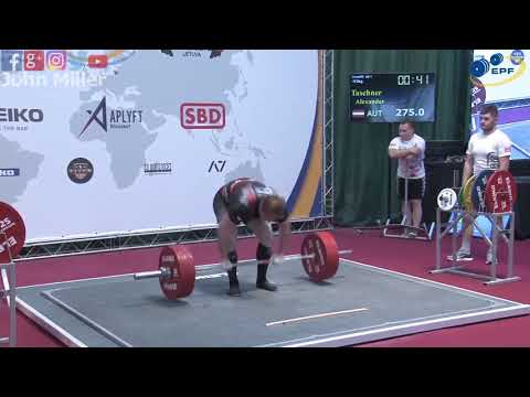 Alexander Taschner – 15. Platz 680 kg Gesamt – 93 kg Klasse 2019 EPF Classic Open