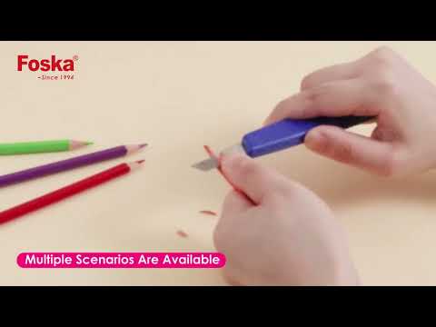 Foska Office Cutter Knife with Metal Blades SX-108