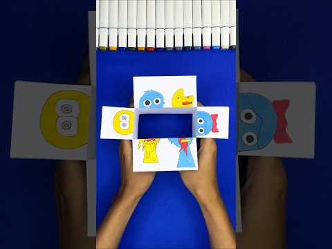 DIY cute emojis 💙🤨🥰💃#ballerina #brainrot #easydrawing #paper #viral #funny #love #MustWatch #cartoon