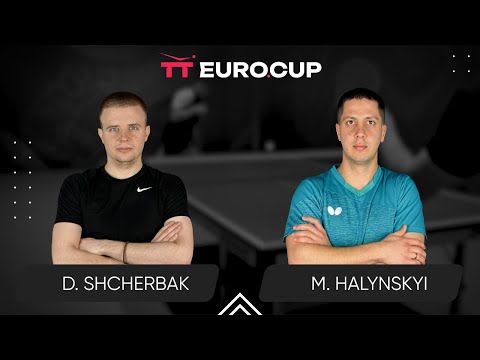 15:30 Denys Shcherbak - Mykola Halynskyi 09.07.2025  TT Euro.Cup Ukraine Elite. TABLE 3