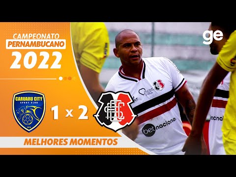 Gols e lances de Caruaru City x Santa Cruz