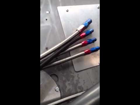 This is what happens when you use the wrong type fuel lines with E85...