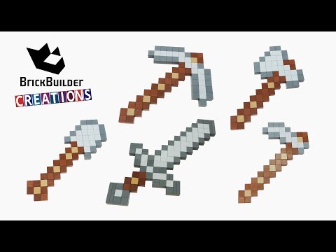 Brick Builder Creations - ALL LEGO MOC MINECRAFT STONE TOOLS | Brick Builder Creations