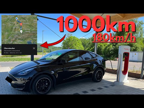 Tesla Model Y Langstrecke mit Freude am Fahren
