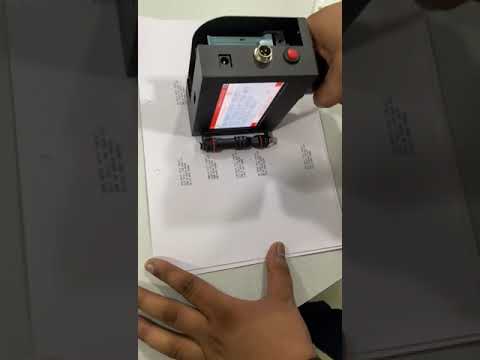 Live operation demonstration video thumbnail of Inkjet Printer - 12.7mm | Date MRP Printing Machine