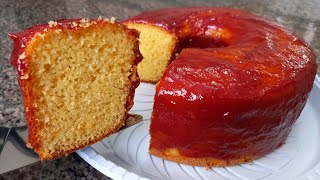 BOLO DE FUBÁ COM GOIABADA - SIMPLES E FÁCIL 