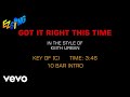 Keith Urban - Got It Right This Time (Karaoke)