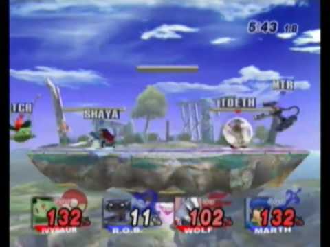 Don't Come: Shaya & Meteor (Marth/ROB) v tcranter & tedeth (Trainer/Wolf) -Loser's Semi- [3/3]