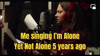Me singing I&#39;m Alone Yet Not Alone by joni eareckson tada  5 years ago