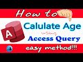 MS Access datediff function | How to calculate age using ms access