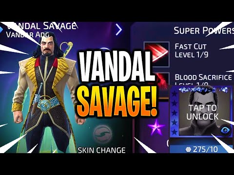 VANDAL SAVAGE LEGENDARY RANK UP & GAMEPLAY! - DC Legends