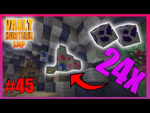 MINE ROOM IN 24x ORE VAULT! - Minecraft Vault Hunters SMP eps 45
