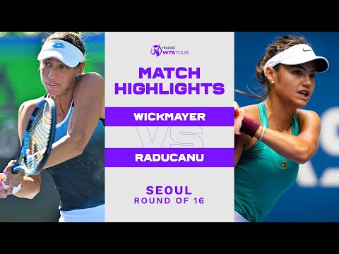 Теннис Yanina Wickmayer vs. Emma Raducanu | 2022 Seoul Round of 16 | WTA Match Highlights