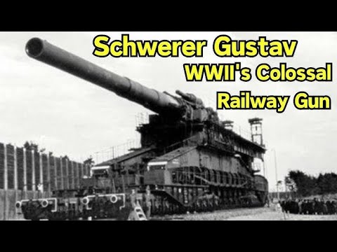 Schwerer Gustav - WWII's Colossal Railway Gun #ww2 #military #war #railway #fyp #germany
