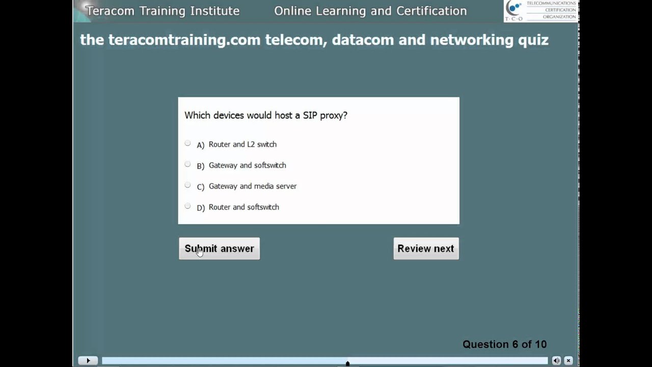 Telecom Training Certification study