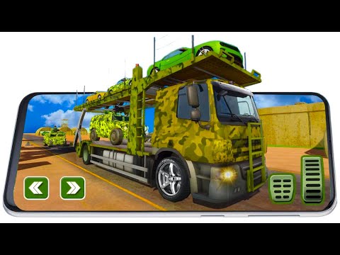 Army Car Transporter 2019 : Airplane Pilot Games - Android Gameplay - Driving Simulator Game