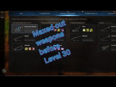 New World : How I hit level 20 on 2 weapons before I hit Level 30