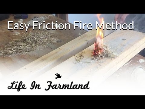 How To Start A Fire With A 2x4 And Cotton Ball Friction Fire 4 Steps With Pictures Instructables