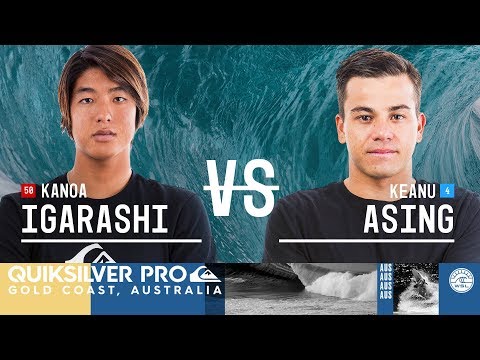 Kanoa Igarashi vs. Keanu Asing - Round Two, Heat 8 - Quiksilver Pro Gold Coast 2018
