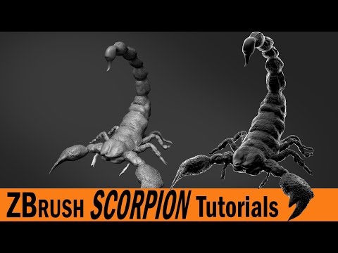 ZBrush Sculpting | Scorpion tutorial | ZBrush Tutorial for Beginners | ZBrush 2020,free tutorial