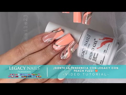 ¡Siente la tendencia con LEGACY con Peach Fuzz! 🍑 │ VIDEO TUTORIAL│ LEGACY NAILS