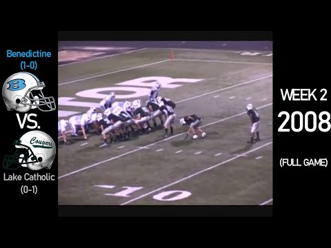 Benedictine Bengals (1-0) vs. Lake Catholic Cougars (0-1) - 2008 Ohio HS Football (FULL GAME)