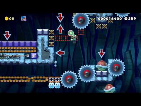 [SMM2] 1-UP 0-Down (Hard Kaizo Level)