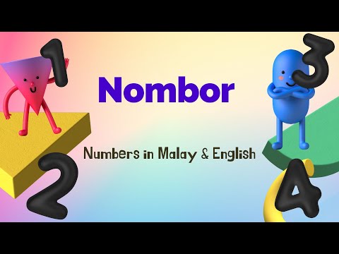 Nombor - Numbers 0 to 10 in Malay & English