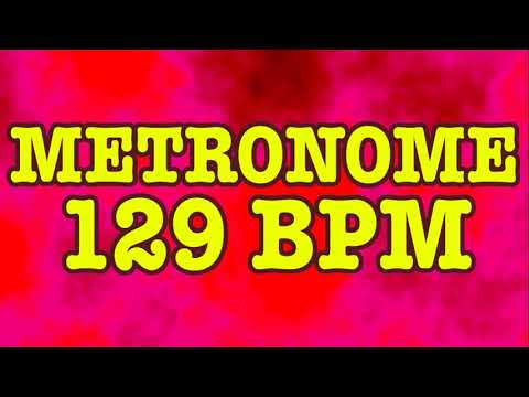 129 BPM Metronome - Psychedelic Metronome - 10 Minutes - 129BPM Click Track - Metrónomo 129 BPM