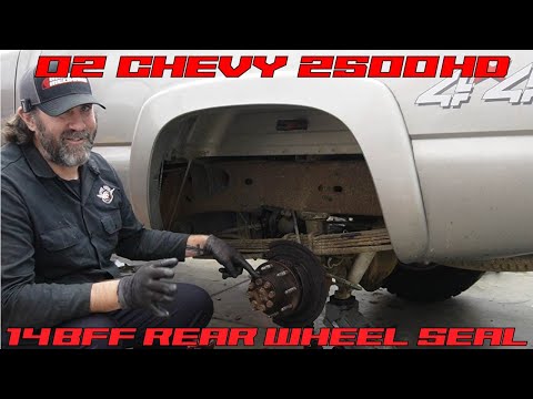 99-06 Chevy Silverado 2500HD 14 bolt full floater rear hub seal replacement!