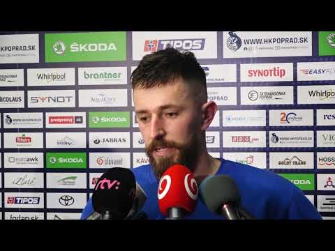 Patrik Svitana po zápase s Košicami (29. kolo Tipos Extraliga)