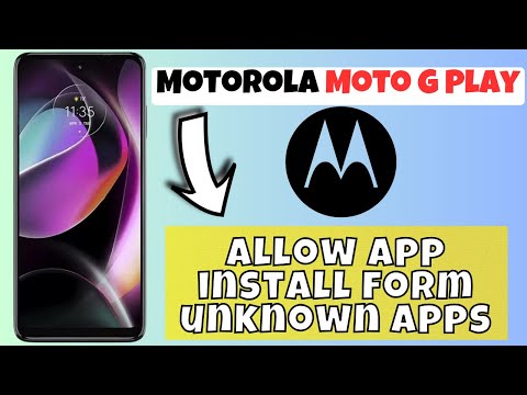 Motorola Moto G Play Allow app install form unknown apps | Give permission for app installation 2024