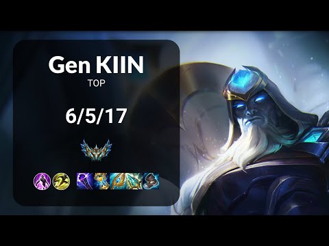Gen Kiin Ryze vs KT PerfecT Rumble TOP - KR CHALLENGER Patch 15.6