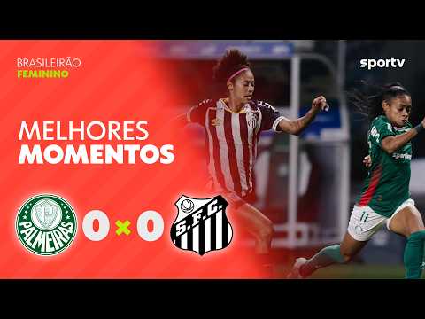 Gols e lances de Palmeiras x Santos