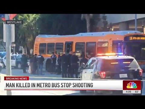 Man shot and killed at Metro bus stop in Westlake District