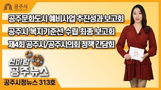 신바람 공주뉴스 313회(문화도시 예비사업, 복지기준선, 정책 간담회, 정례브리핑) 이미지
