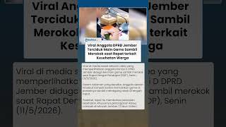 Anggota Komisi D DPRD Jember Santai Main Game Sambil Merokok saat Rapat terkait Kesehatan Warga
