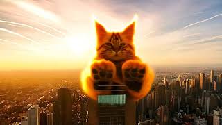 100 floors up and we still can’t get away from an orange cat 😤🐈Where should this huge kitty go