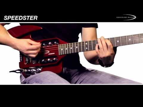 Speedster Electric Travel Guitar - Red w/ Gig Bag