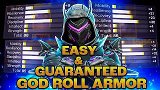 Easy & Guaranteed GOD ROLL Armor Farm! Triple 100...Easy Mode! [Destiny 2 Builds]