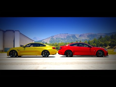 Forza Horizon 2 Drag Race: BMW M4 vs. Mercedes Benz C63 AMG