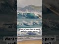 Painting Ocean Waves #art #seascapepainting #oilpainting