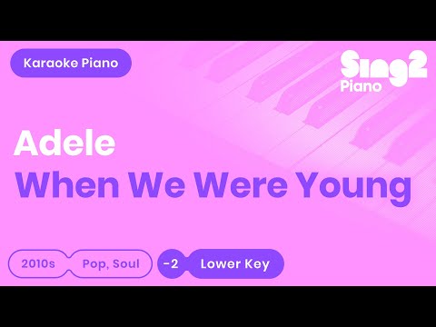 When We Were Young Karaoke | Adele (Piano Karaoke)