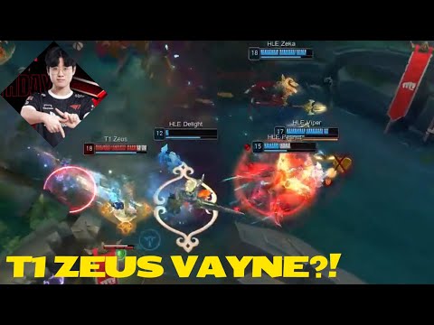 T1 Zeus Vayne TOP Moment vs HLE | LCK 2024