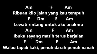 Download lagu Chord & Lirik Cover Iwan Fals - Ibu Am | Kunci Gitar Dasar Mudah Pemula mp3